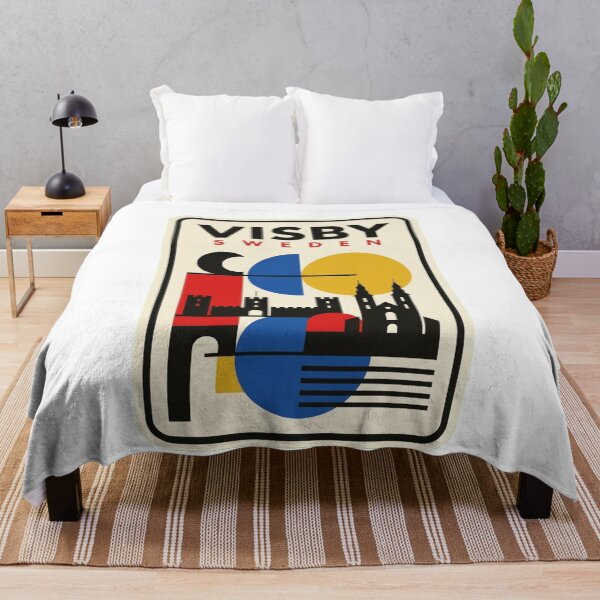 Item preview, Retro Visby Bauhaus Geometric Skyline designed and sold by k3rstman1.
