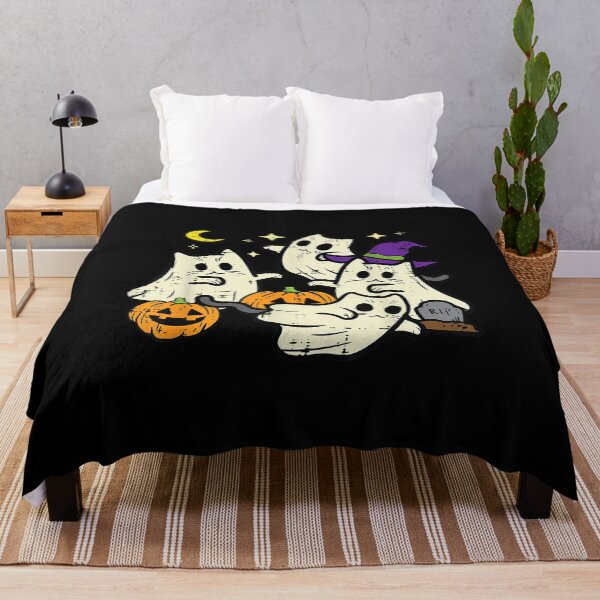 Item preview, Cute Ghost Cats Halloween Spooky Season Kitty Costume Shirt designed and sold by SChouseclothing.