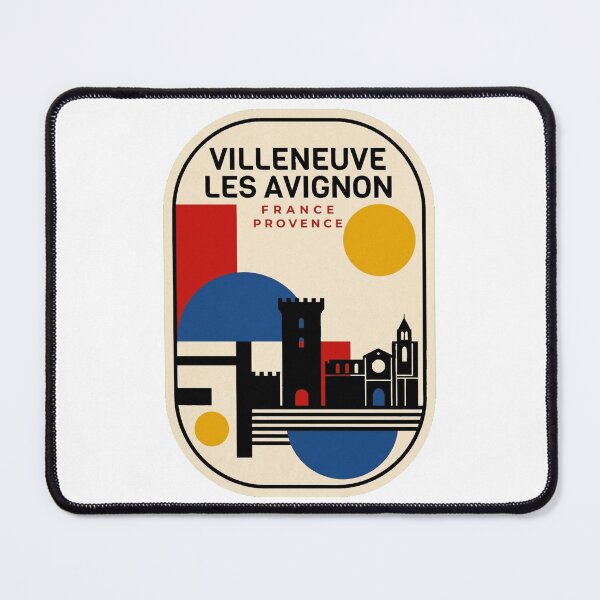 Item preview, Retro Villeneuve Les Avignon Bauhaus Geometric Skyline designed and sold by k3rstman1.