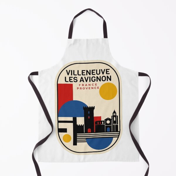 Item preview, Retro Villeneuve Les Avignon Bauhaus Geometric Skyline designed and sold by k3rstman1.
