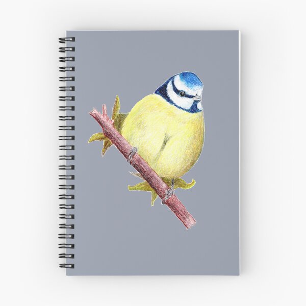Item preview, Blue tit in colored pencil designed and sold by Kathryn Green.
