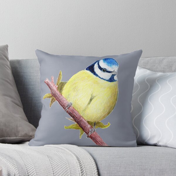 Item preview, Blue tit in colored pencil designed and sold by Kathryn Green.