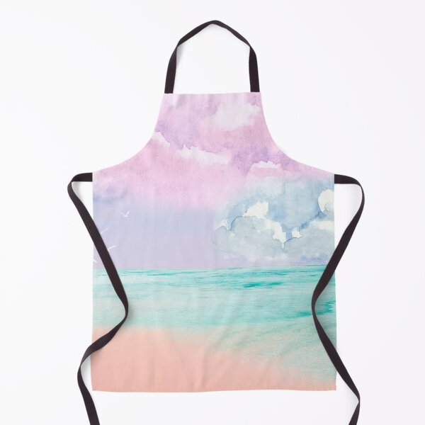 Item preview, Watercolor pastel beachfront oceanview designed and sold by CanariasGirl.