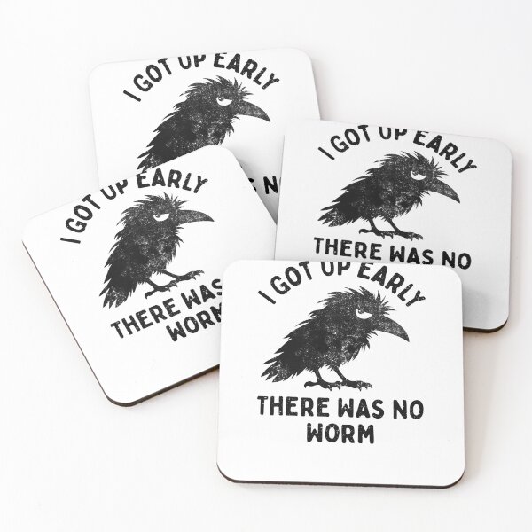 Item preview, Grumpy Crow I Got Up Early There Was No Worm Bird Lover designed and sold by LounisArt.