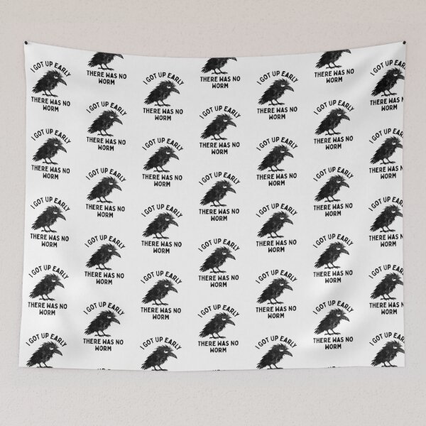 Item preview, Grumpy Crow I Got Up Early There Was No Worm Bird Lover designed and sold by LounisArt.