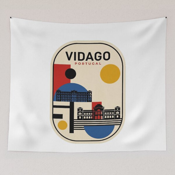 Item preview, Retro Vidago Bauhaus Geometric Skyline designed and sold by k3rstman1.
