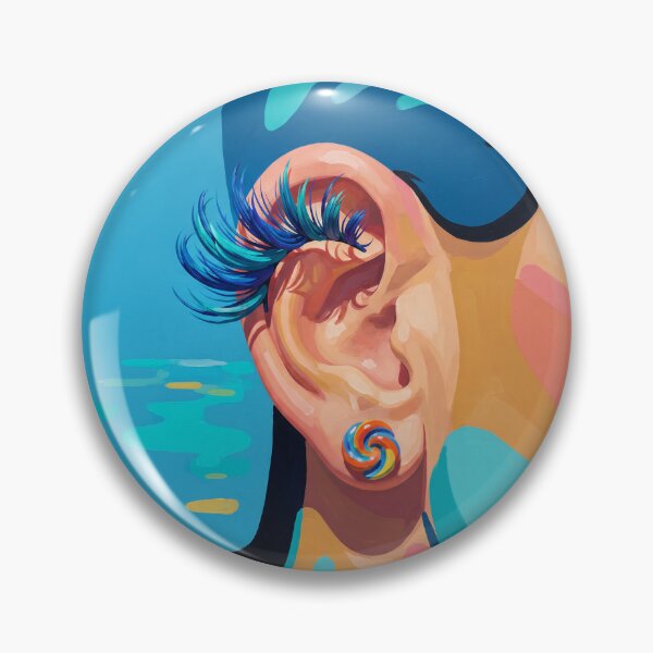 Item preview, Ear With False Eyelashes Pop Art designed and sold by Home Decor Art.