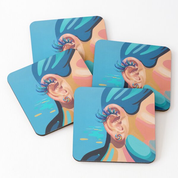 Item preview, Ear With False Eyelashes Pop Art designed and sold by Home Decor Art.