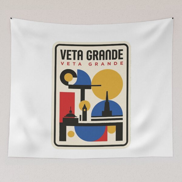 Item preview, Retro Veta Grande Bauhaus Geometric Skyline designed and sold by k3rstman1.