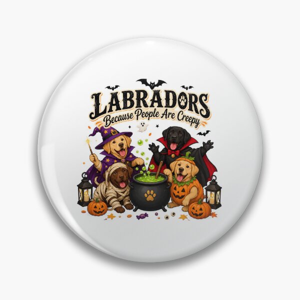 Item preview, Labradors Because People Are Creepy Halloween Dog designed and sold by SoyLamderma.