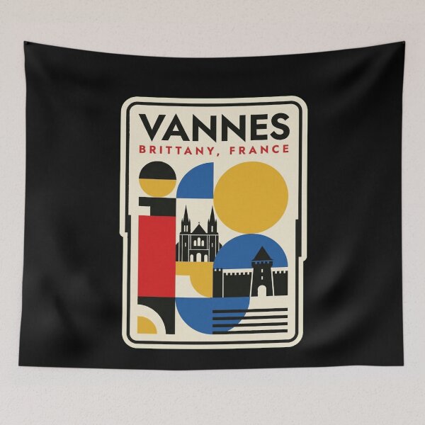 Item preview, Retro Vannes Bauhaus Geometric Skyline designed and sold by k3rstman1.