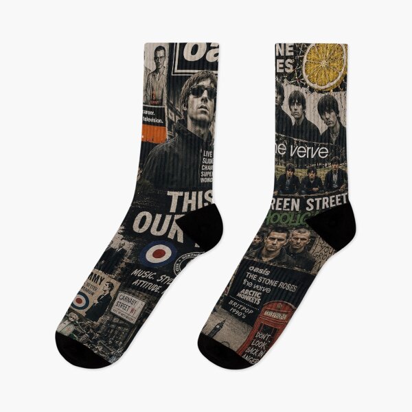 Aperçu de l'œuvre Collage Britpop créée et vendue par COFFEEWITHARTS.