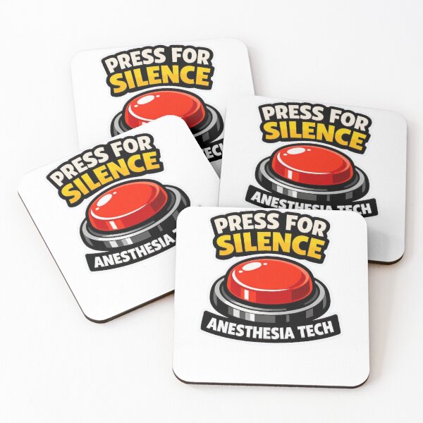Item preview, Anesthesia Tech Press For Silence Funny Dark Humor OR designed and sold by Timeless Junction.