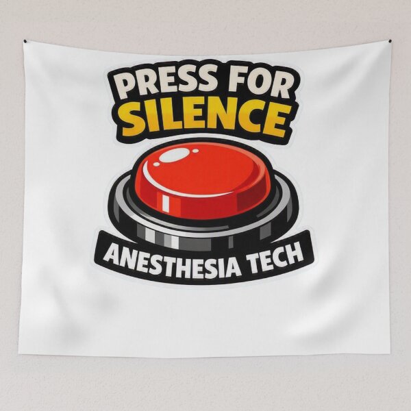 Item preview, Anesthesia Tech Press For Silence Funny Dark Humor OR designed and sold by Timeless Junction.