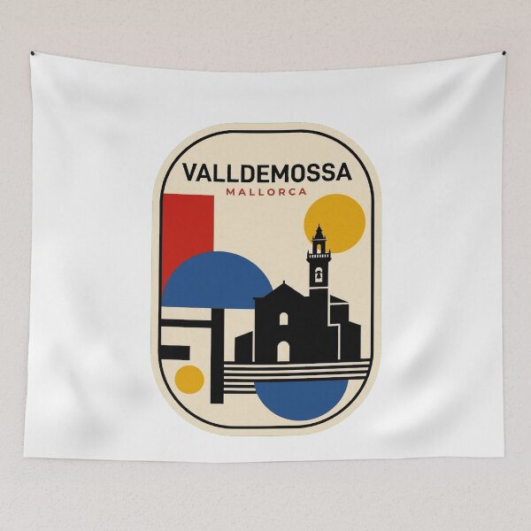 Item preview, Retro Valldemossa Bauhaus Geometric Skyline designed and sold by k3rstman1.