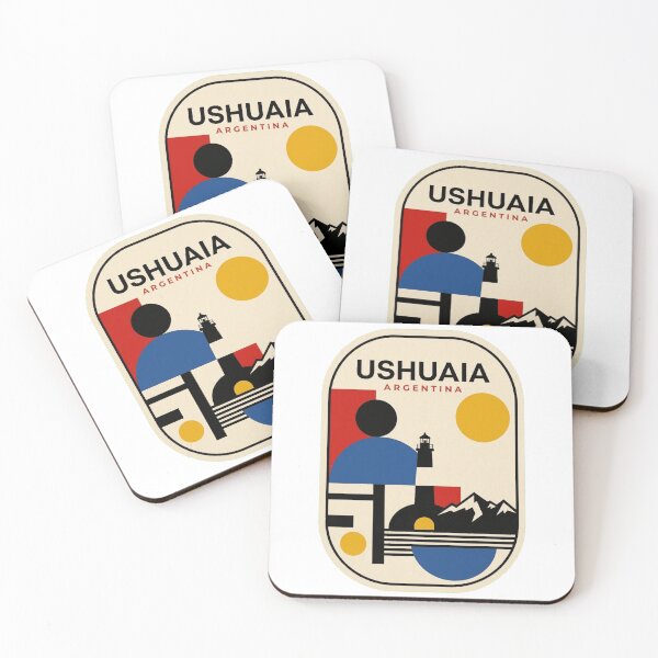 Item preview, Retro Ushuaia Bauhaus Geometric Skyline designed and sold by k3rstman1.