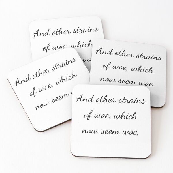 Item preview, “And other strains of woe, which now seem woe,” - handwriting black designed and sold by ariksworld.