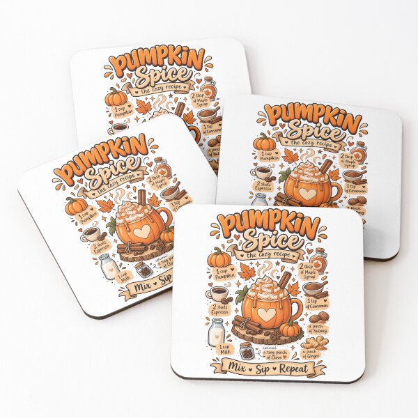 Item preview, Pumpkin Spice – Cozy Fall Latte Recipe designed and sold by LittleGinnyArt.
