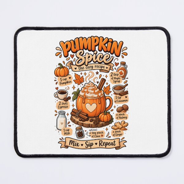 Item preview, Pumpkin Spice – Cozy Fall Latte Recipe designed and sold by LittleGinnyArt.