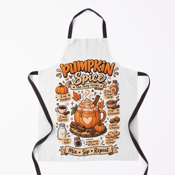 Item preview, Pumpkin Spice – Cozy Fall Latte Recipe designed and sold by LittleGinnyArt.
