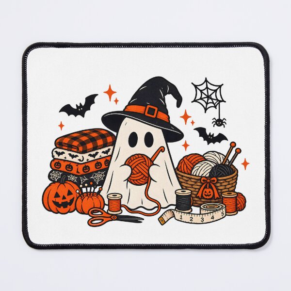 Item preview, Halloween Crochet Ghost – Vintage Spooky Sewing & Craft Design designed and sold by mourad2018.