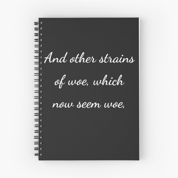 Item preview, “And other strains of woe, which now seem woe,” - handwriting white designed and sold by ariksworld.