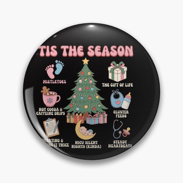 Item preview, Tis the Season Christmas NICU Crew Neonatal ICU Nurse Retro designed and sold by w66aboo.