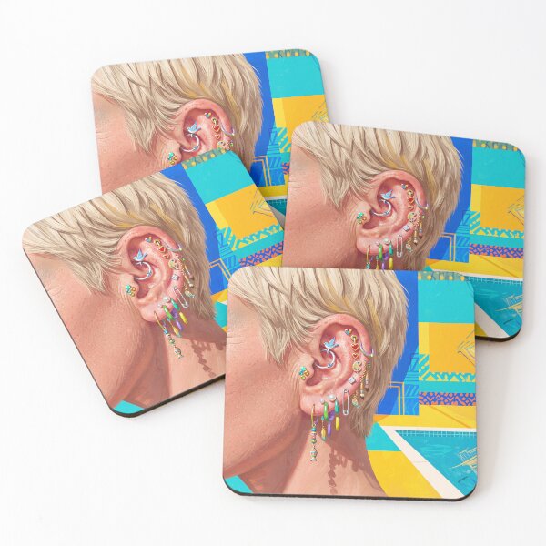 Item preview, Closeup Of Ear With Earrings Pop Art designed and sold by Home Decor Art.