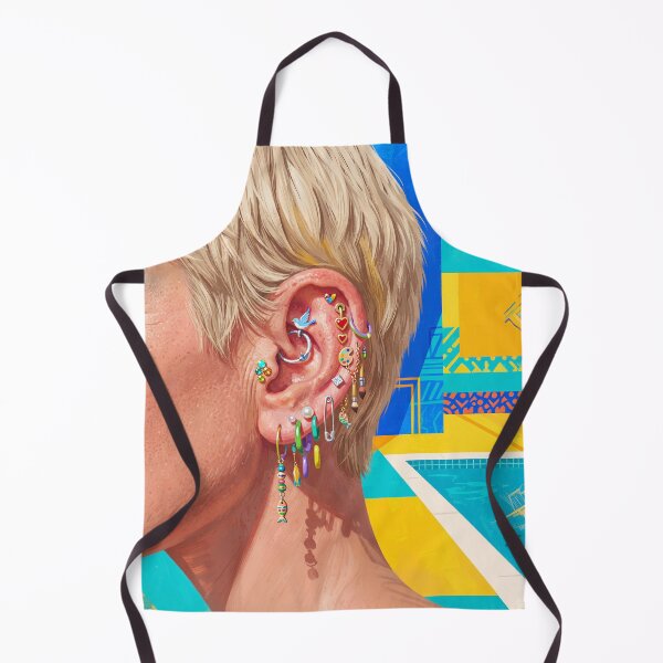 Item preview, Closeup Of Ear With Earrings Pop Art designed and sold by Home Decor Art.