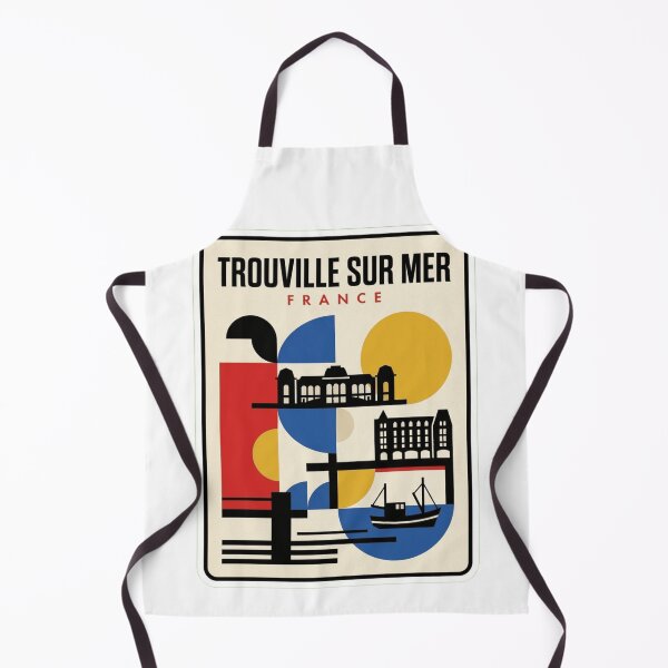 Item preview, Retro Trouville Sur Mer Bauhaus Geometric Skyline designed and sold by k3rstman1.