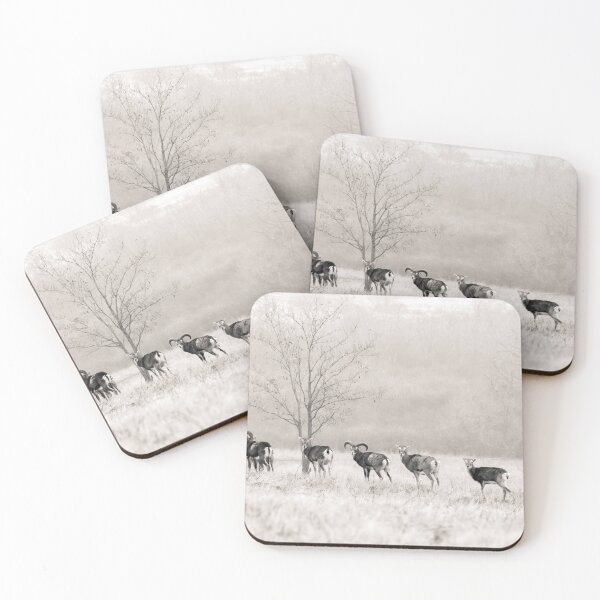 Item preview, Mouflon Herd in the Winter Mist designed and sold by gabormedve.