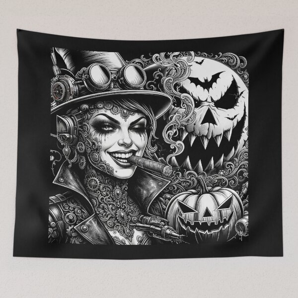 Item preview, Halloween Steampunk Witch Cigar Pumpkin Goggles designed and sold by Voodoo Store Paranormal Collections.