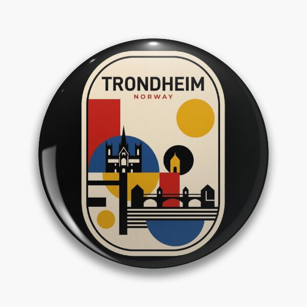 Item preview, Retro Trondheim Bauhaus Geometric Skyline designed and sold by k3rstman1.