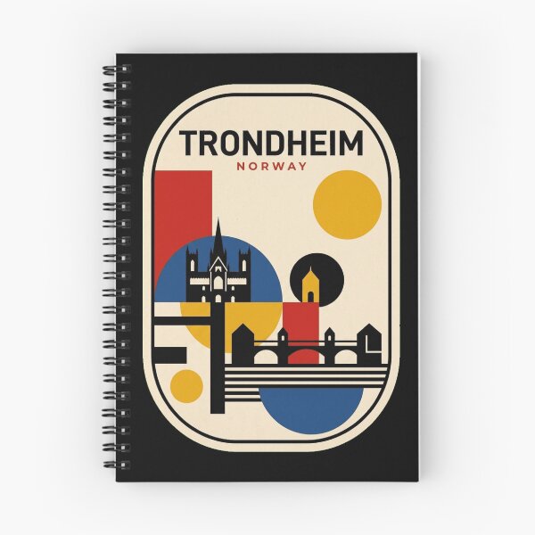 Item preview, Retro Trondheim Bauhaus Geometric Skyline designed and sold by k3rstman1.