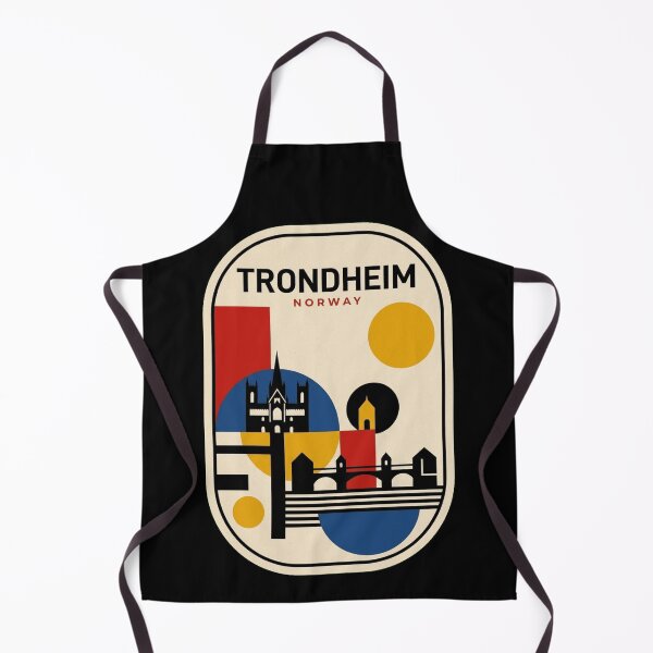 Item preview, Retro Trondheim Bauhaus Geometric Skyline designed and sold by k3rstman1.