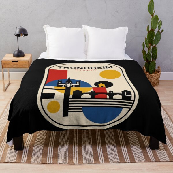 Item preview, Retro Trondheim Bauhaus Geometric Skyline designed and sold by k3rstman1.
