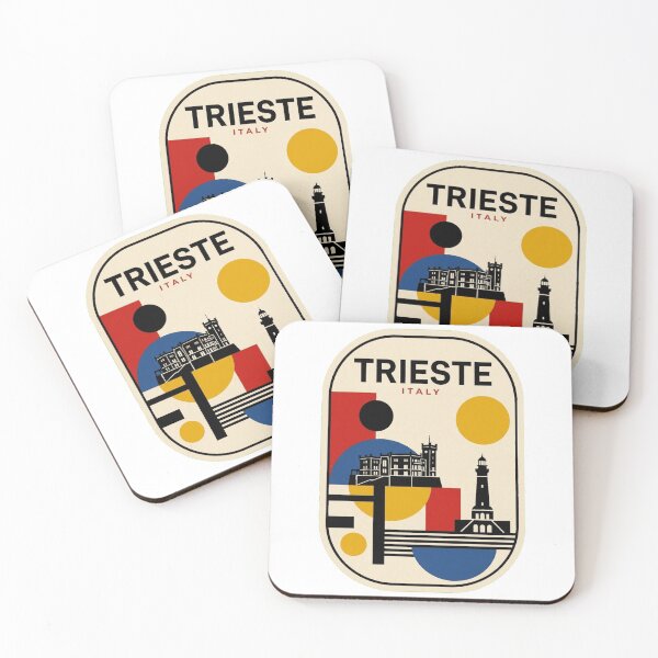 Item preview, Retro Trieste Bauhaus Geometric Skyline designed and sold by k3rstman1.