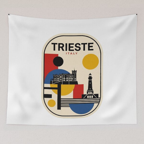 Item preview, Retro Trieste Bauhaus Geometric Skyline designed and sold by k3rstman1.