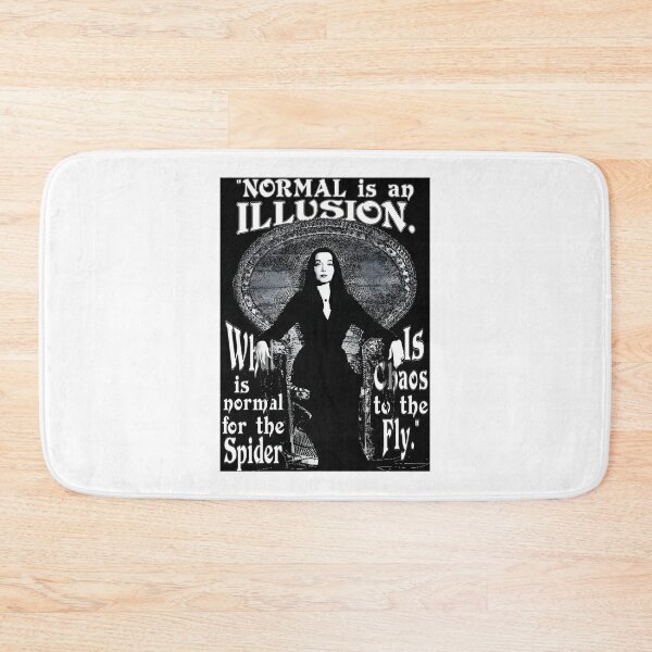 Item preview, Morticia Addams Quote Design - Normal Is An Illusion Gothic Inspired Art designed and sold by saidbouker.