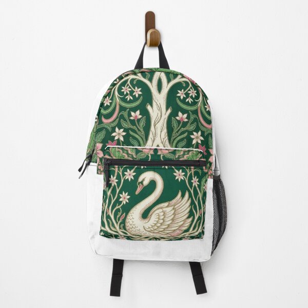Item preview, Elegant Swan in Green Batik Tree of Life designed and sold by ChotipahArt.