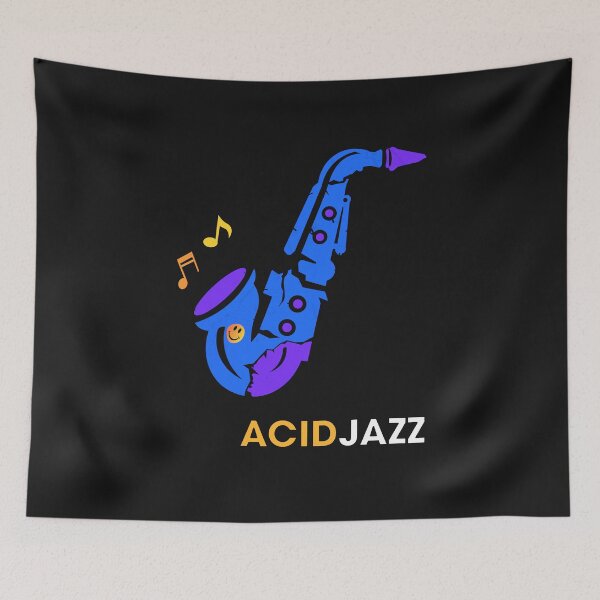 Item preview, Acid Jazz Saxophone Minimalist Music Art designed and sold by FULLER FACTORY.