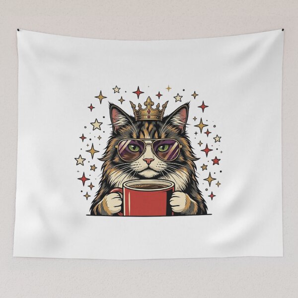 Item preview, Glamorous Cat Sunglasses Illustration designed and sold by Art Solom.