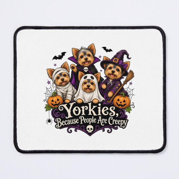 Item preview, Yorkies Halloween Costumes Ghost Pumpkin Vampire Skeleton designed and sold by SoyLamderma.