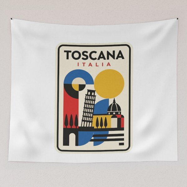 Item preview, Paisaje geométrico retro toscano Bauhaus designed and sold by k3rstman1.