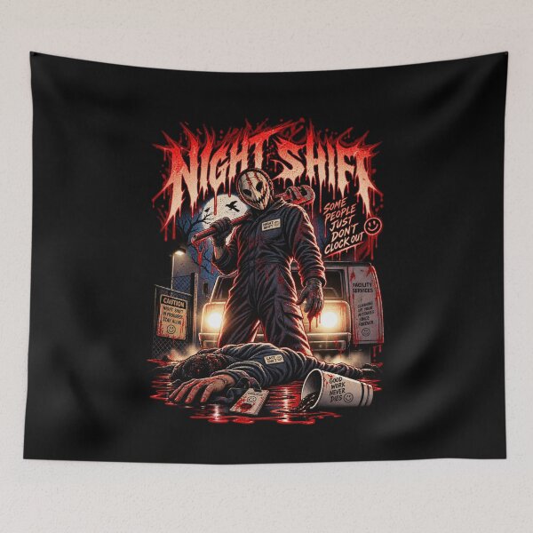 Item preview, Night Shift Horror – Some People Just Don’t Clock Out designed and sold by SidTastic .