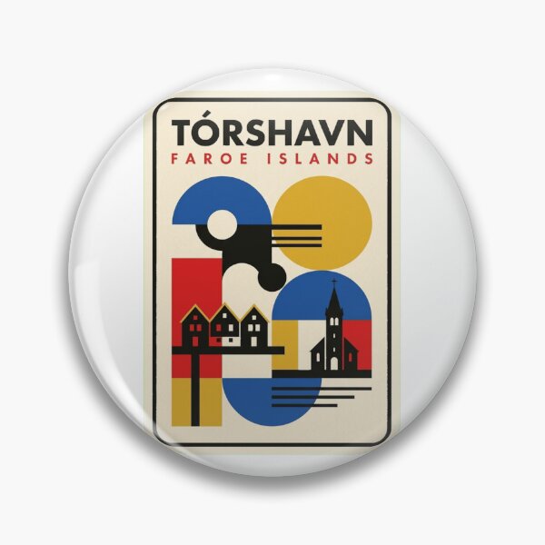 Item preview, Retro Tórshavn Bauhaus Geometric Skyline designed and sold by k3rstman1.
