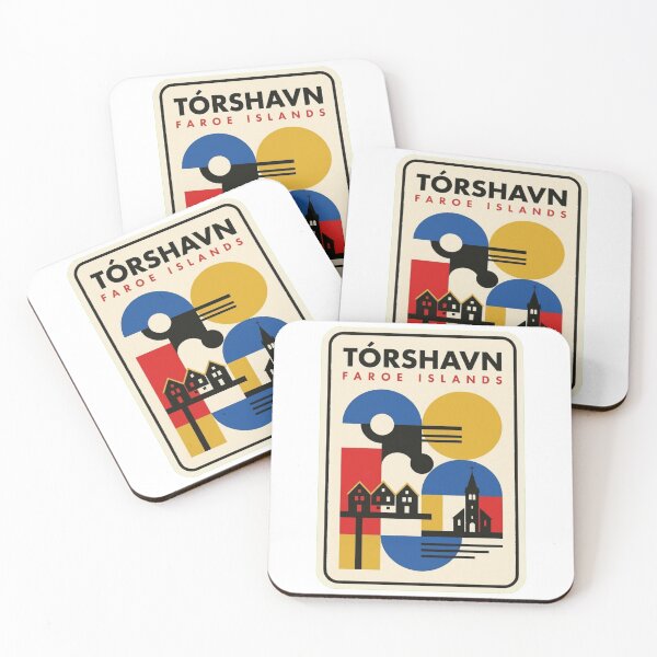 Item preview, Retro Tórshavn Bauhaus Geometric Skyline designed and sold by k3rstman1.