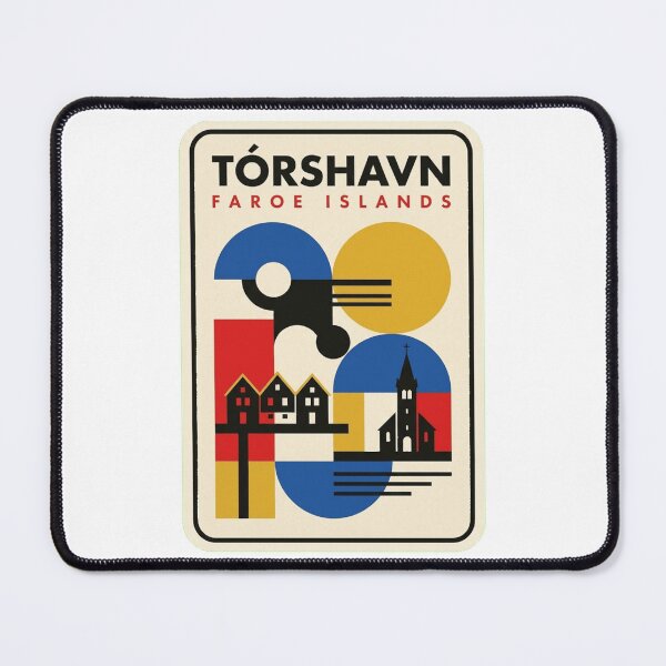 Item preview, Retro Tórshavn Bauhaus Geometric Skyline designed and sold by k3rstman1.