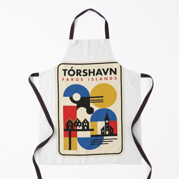 Item preview, Retro Tórshavn Bauhaus Geometric Skyline designed and sold by k3rstman1.