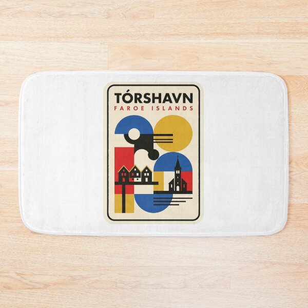 Item preview, Retro Tórshavn Bauhaus Geometric Skyline designed and sold by k3rstman1.